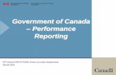 Government of Canada Performance Reporting