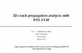 3D crack propagation analysis with PDS-FEM
