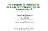 BRT projects in Indian cities as inclusive transport ...