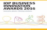 IOP BUSINESS INNOVATION AWARDS 2016