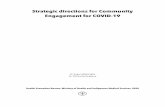 Strategic directions for Community Engagement for COVID-19