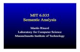 MIT 6.035 Semantic Analysis