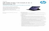 Notebook PC HP Elite Folio 13.5 inch 2-in-1