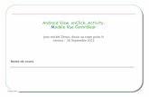 AndroidView, onClick, Activity, Modèle Vue Contrôleur