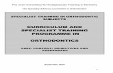 CURRICULUM AND SPECIALIST TRAINING PROGRAMME IN …