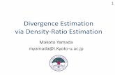 Divergence Estimation via Density-Ratio Estimation