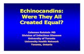 Echinocandins: Were They All Created Equal?