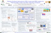 Plasma Surface Interactions (PSI): Improved PMI models for ...