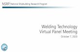 Welding Technology Virtual Panel Meeting