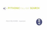 A pythonic full-text search - EuroPython 2020 Online
