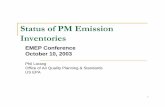 Status of PM Emission Inventories