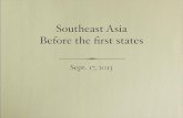 Southeast Asia Before the Þrst states