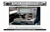 ANTIQUE RADIO CLASSIFIED