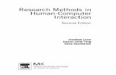 Research Methods in Human-Computer nteraction