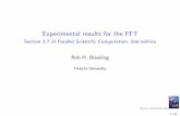 Experimental results for the FFT