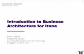 Architecture for Itana Introduction to Business