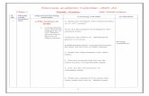 Alternate academic Calendar- 2021-22