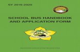 SCHOOL BUS HANDBOOK AND APPLICATION FORM