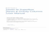 His60 Ni Superflow Resin & Gravity Columns User Manual