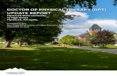 DOCTOR OF PHYSICAL THERAPY (DPT) UPDATE REPORT