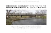 BRIDGE CONDITION REPORT PROCEDURES & PRACTICES