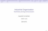 Industrial Organization - Nonlinear pricing and exclusion