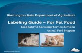 Food Safety & Consumer Services Division Animal Feed …
