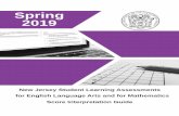 NJSLA-ELA/Math Score Interpretation Guide - Spring 2019