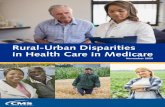 Rural-urban Disparities in Health Care in Medicare