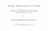 Fifty Menuets (1728)