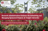 Research Administration Guidance for Submitting and ...