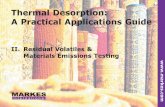 Thermal Desorption: A Practical Applications Guide