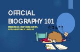 OFFICIAL BIOGRAPHY 101 - U.S. Department of Defense