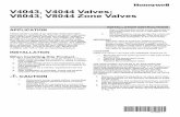 95-6983 A V4043, V4044 Valves; V8043, V8044 Zone Valves