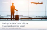 Boeing Confident Travel Initiative Passenger Screening Model