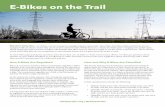 E-Bikes on the Trail