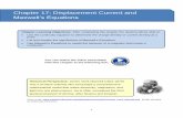 Chapter 17: Displacement Current and Maxwell’s Equations