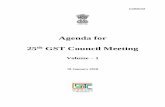 Agenda for 25th GST Council Meeting Volume 1