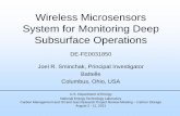 Wireless Microsensors System for Monitoring Deep ...