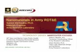 Nanomaterials in Army RDT&E Suveen Mathaudhu, Ph.D. …