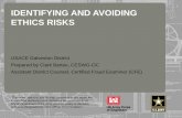 IDENTIFYING AND AVOIDING ETHICS RISKS