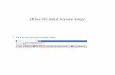 Office 365 Initial Account Setups - NA