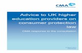 Advice to UK higher education providers on consumer ...