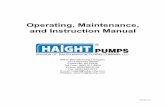 Operating, Maintenance, and Instruction Manual