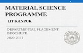 1 MATERIAL SCIENCE PROGRAMME - IIT Kanpur