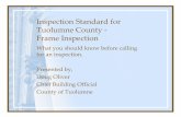Inspection Standard for Tuolumne County - Frame Inspection