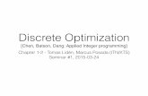 Discrete Optimization - LiU