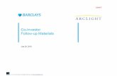 Barclays presentation to Arclight Capital