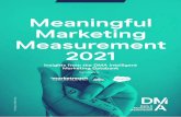 Meaningful Marketing Measurement 2021