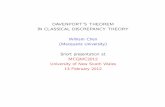 DAVENPORT’S THEOREM IN CLASSICAL DISCREPANCY THEORY ...